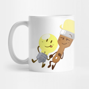 Lightbulb x Paintbrush (Inanimate Insanity) Mug