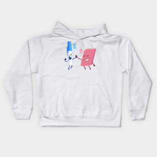 Pen and Eraser Kids Hoodie