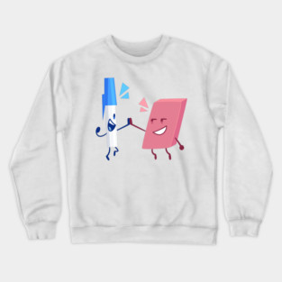 Pen and Eraser Crewneck Sweatshirt