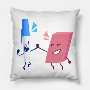 Pen and Eraser Pillow