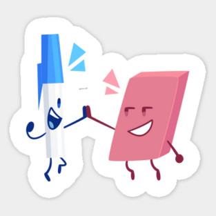 Pen and Eraser Magnet