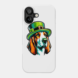Basset Fauve de Bretagne Celebrates Saint Patrick's Day Phone Case