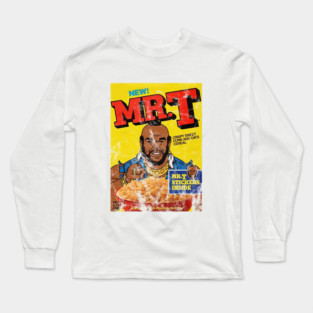 Distressed Mr T Cereal Box - Authentic Vintage Style Long Sleeve T-Shirt