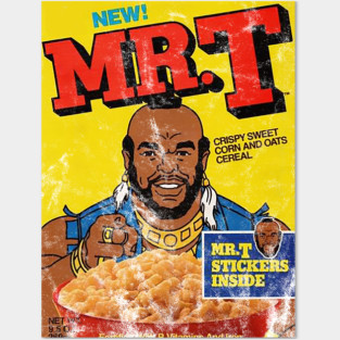 Distressed Mr T Cereal Box - Authentic Vintage Style Posters and Art