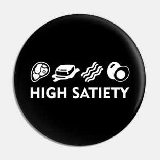 High Satiety Carnivore Diet - BBBE Beef Butter Bacon Eggs (White) Pin