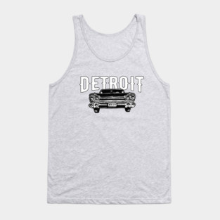 Detroit Motor City Classic American Muscle Car Throwback Tank Top