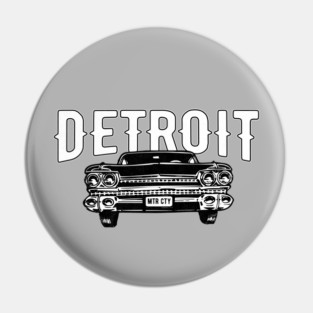 Detroit Motor City Classic American Muscle Car Throwback Pin