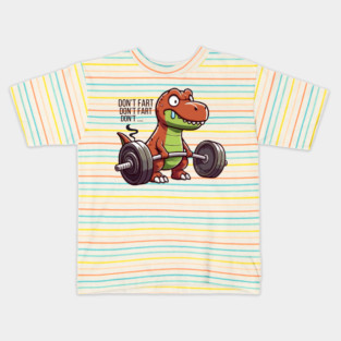 T Rex Don't Fart Kids T-Shirt