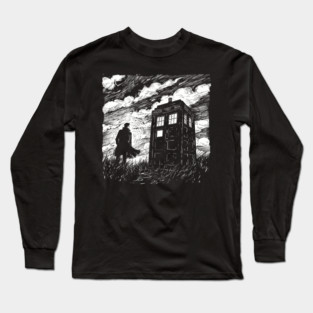 TARDIS Noir Long Sleeve T-Shirt