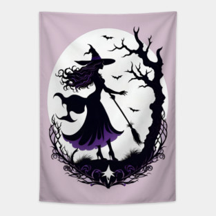 Halloween-Witch Tapestry