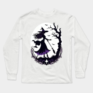 Halloween-Witch Long Sleeve T-Shirt