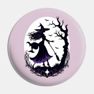 Halloween-Witch Pin