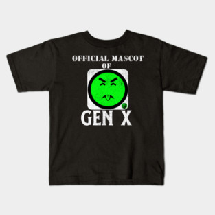 Funny Generation X Gen X Mr Yuk 80's and 90's Vintage and Nostalgic Gift Idea Kids T-Shirt