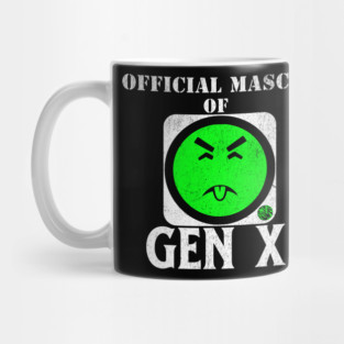 Funny Generation X Gen X Mr Yuk 80's and 90's Vintage and Nostalgic Gift Idea Mug