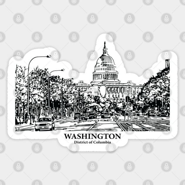 Washington - DC Sticker by Lakeric