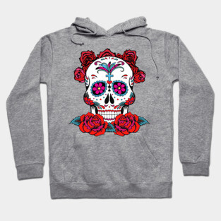 Dia De Los Muertos, Sugar Skull Design Hoodie