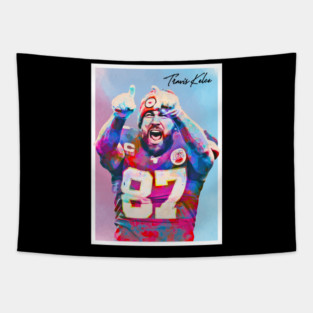 Poster Art Travis Kelce Tapestry