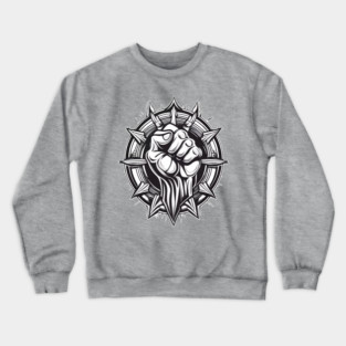 Raised-Fist Crewneck Sweatshirt