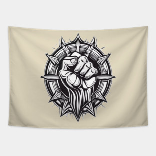 Raised-Fist Tapestry