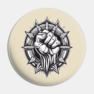 Raised-Fist Pin