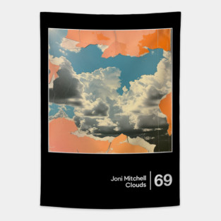 Clouds  - Original Minimalist Graphic Fan Artwork Tapestry