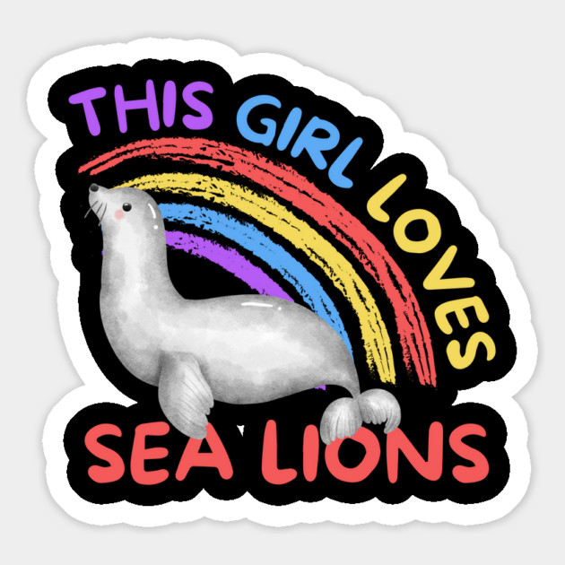 This Girl Loves Sea Lions Seal Magnet by The WYLD Tribe