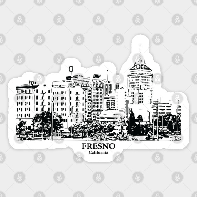 Fresno - California Sticker by Lakeric