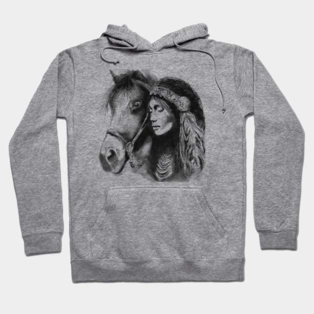 Native American Beauty Hoodie by TopTenGraphics