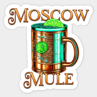 Moscow Mule Copper Mug Sticker