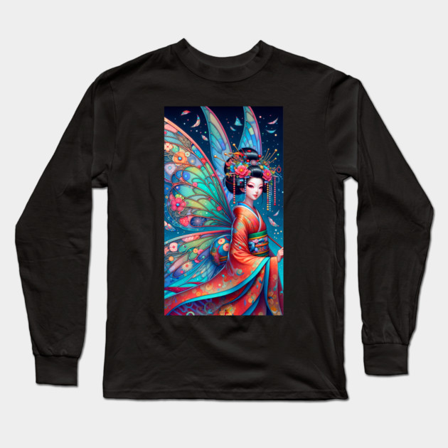 Japanese Fairy Long Sleeve T-Shirt by HolidayBug