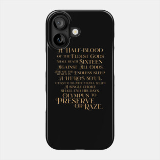 The Prophecy | Percy Jackson and the Olympians Phone Case