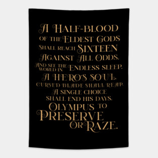 The Prophecy | Percy Jackson and the Olympians Tapestry