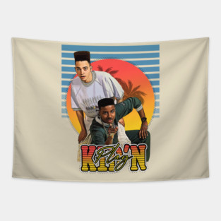 Retro Style FLYER Kid'N Play Hip Hop Tapestry