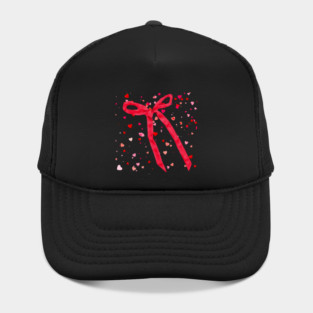 Hearts and Bow Ribbon Hat