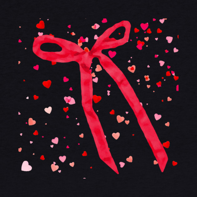 Hearts and Bow Ribbon by DonWillisJrArt