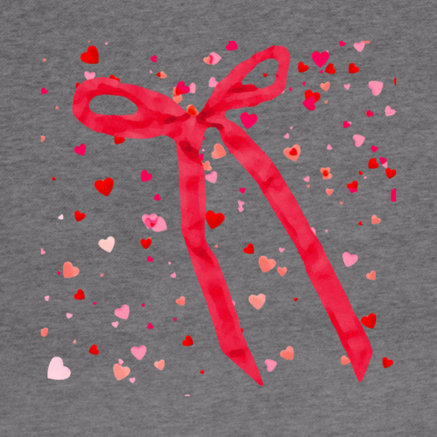 Hearts and Bow Ribbon by DonWillisJrArt