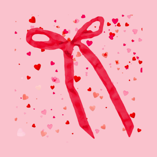 Hearts and Bow Ribbon by DonWillisJrArt