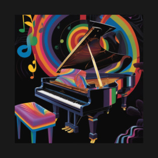 Abstract Image Of A Piano T-Shirt