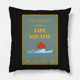 Life Aquatic minimal poster Pillow