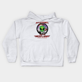 Mysteries and the Unexplained - Area 51 shirt! Kids Hoodie
