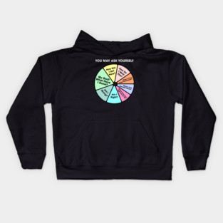 You May Ask Yourself • Once In A Lifetime Pie Chart Kids Hoodie