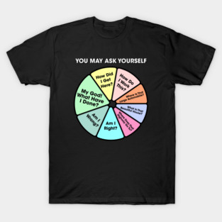 You May Ask Yourself • Once In A Lifetime Pie Chart T-Shirt