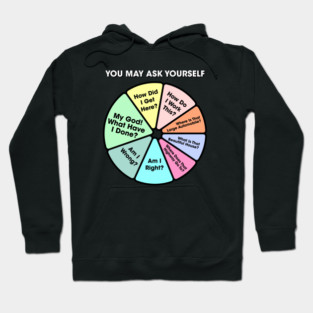 You May Ask Yourself • Once In A Lifetime Pie Chart Hoodie
