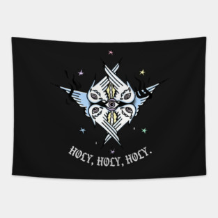 Seraphim Angel Christian Traditional Tattoo Flash Tapestry