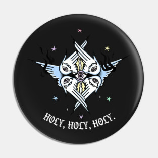 Seraphim Angel Christian Traditional Tattoo Flash Pin