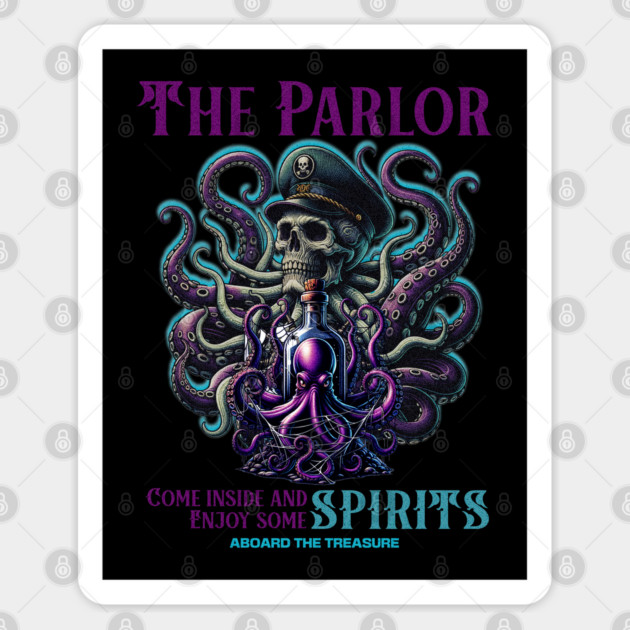 The Parlor Bar Aboard the Treasure Orlando Florida Sticker by Joaddo