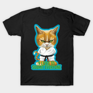 9 lives Cat Sensei T-Shirt