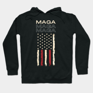 MAGA Flag Design Hoodie
