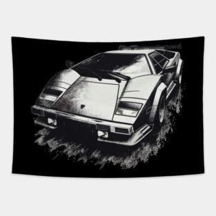 Lamborghini Countach Tapestry