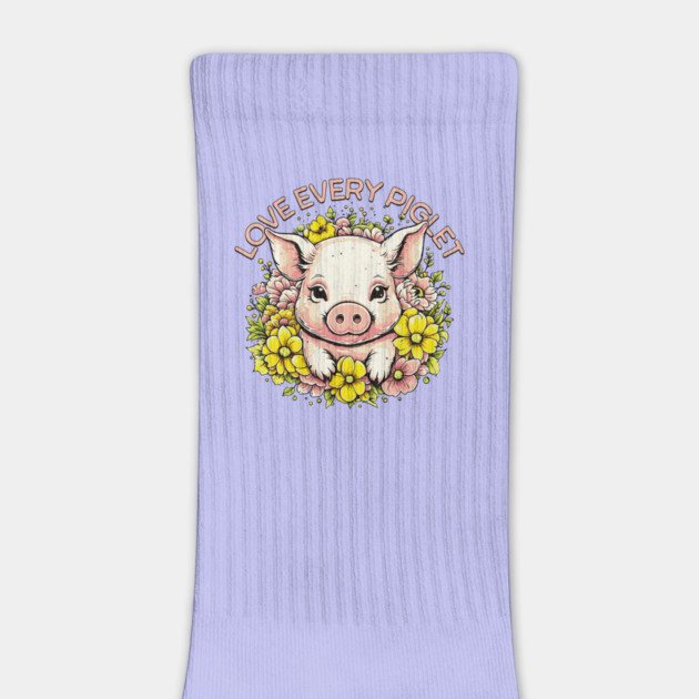 Love Pigs in Flowers by HolidayBug